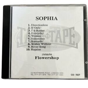 Sophia The Infinite Circle Promo CD Flowershop Tape to Tape Mastering 1998 VG